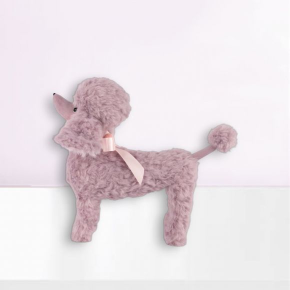 12in Lilac Poodle Standing - Burlap and Bling Decor
