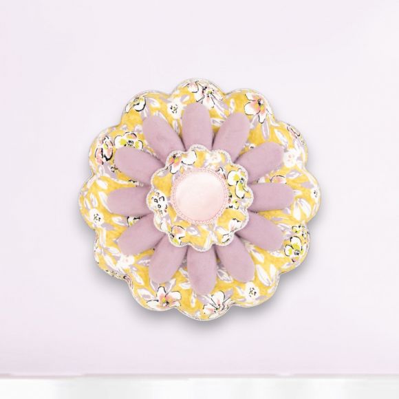 11.5in Lilac Flower Wall Hanging - Burlap and Bling Decor