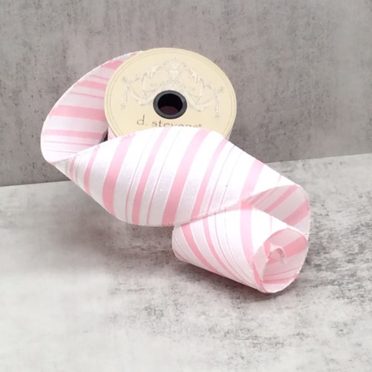 3“ x 10yds satin iridescent glitter stripes, pink - Burlap and Bling Decor