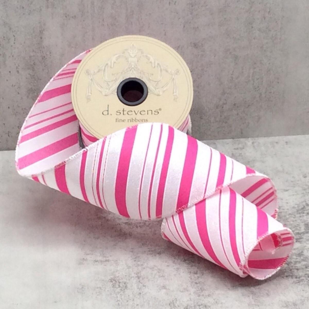 3“ x 10yds satin iridescent glitter stripes, hot
pink - Burlap and Bling Decor