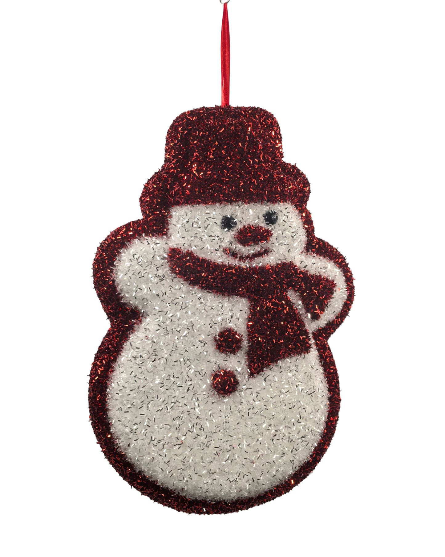 15 IN TINSEL SNOWMAN