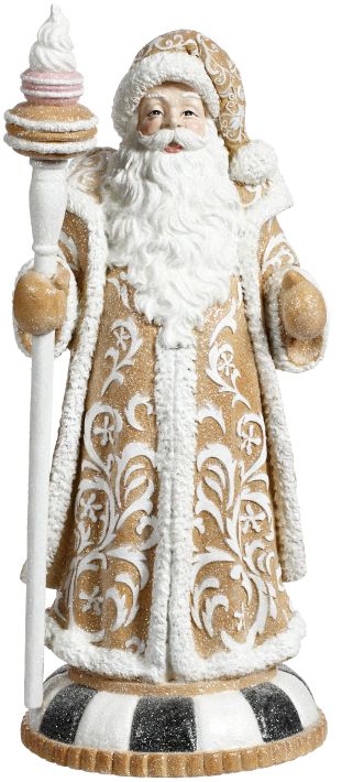 GINGERBREAD SANTA 18'' - Burlap and Bling Decor