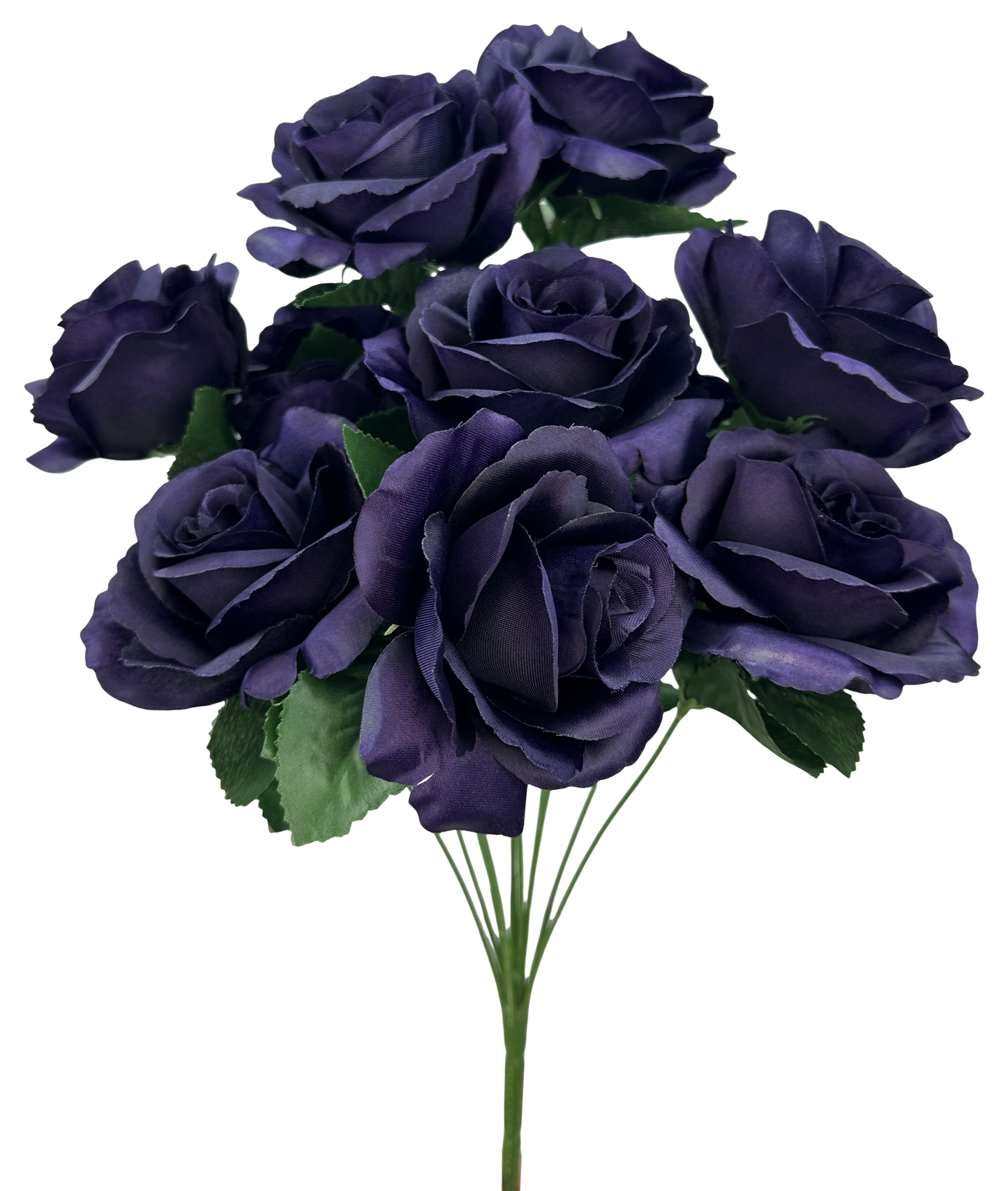 Purple Open Rose Bush - Burlap and Bling Decor