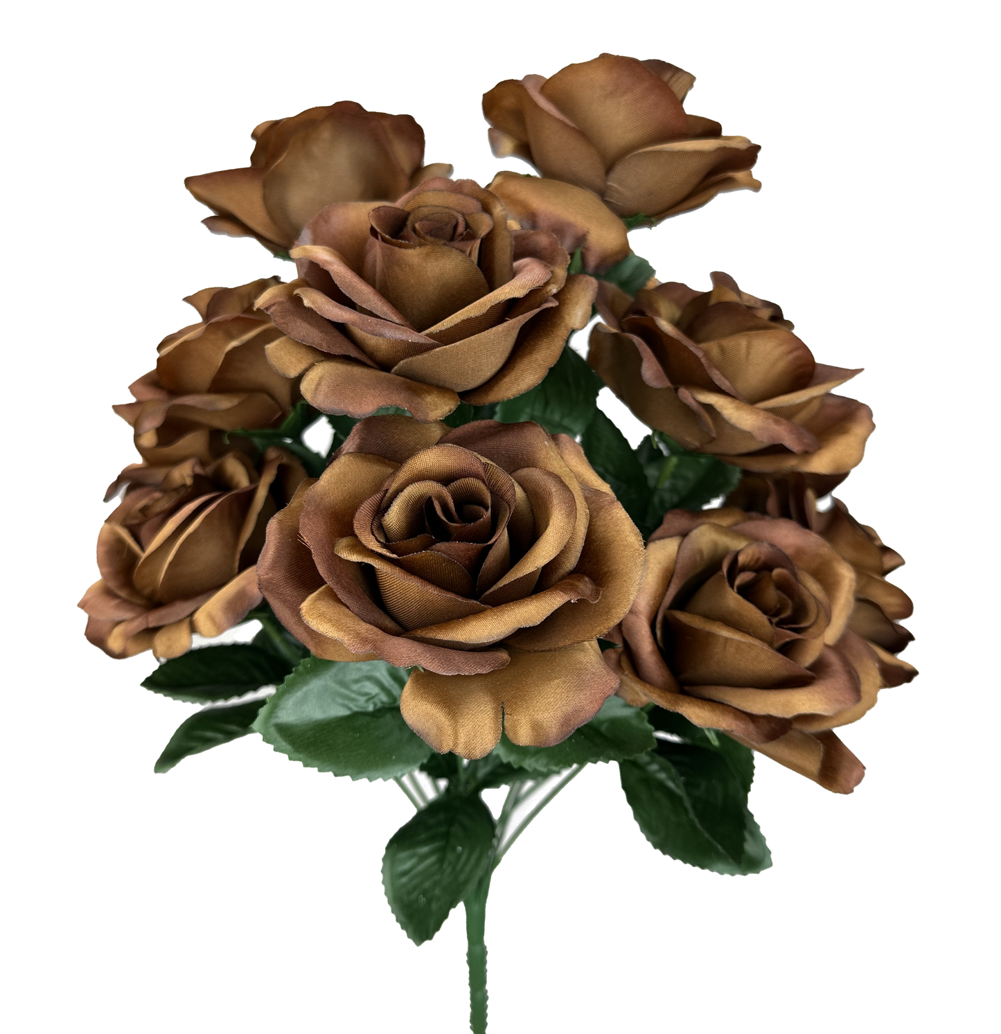 Espresso Open Rose Bush - Burlap and Bling Decor