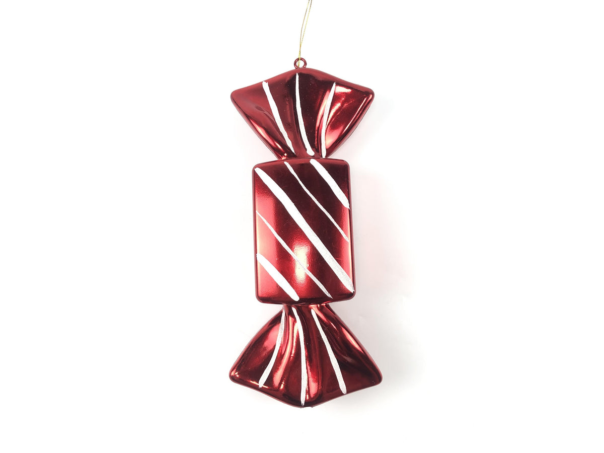 12" HANGING CANDY red