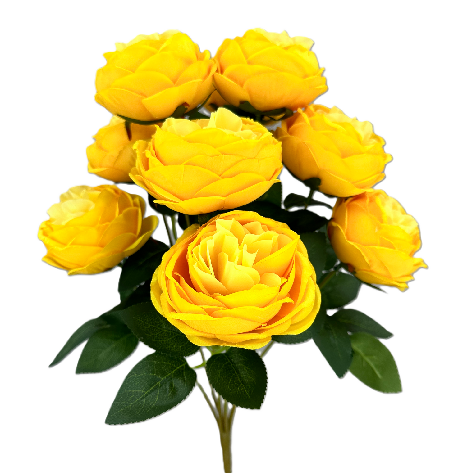Cabbage Rose Bush Yellow - Burlap and Bling Decor
