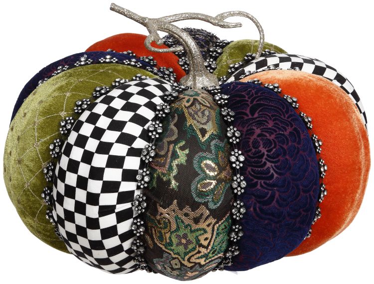Designer Couture Pumpkin 12X8'' - Burlap and Bling Decor