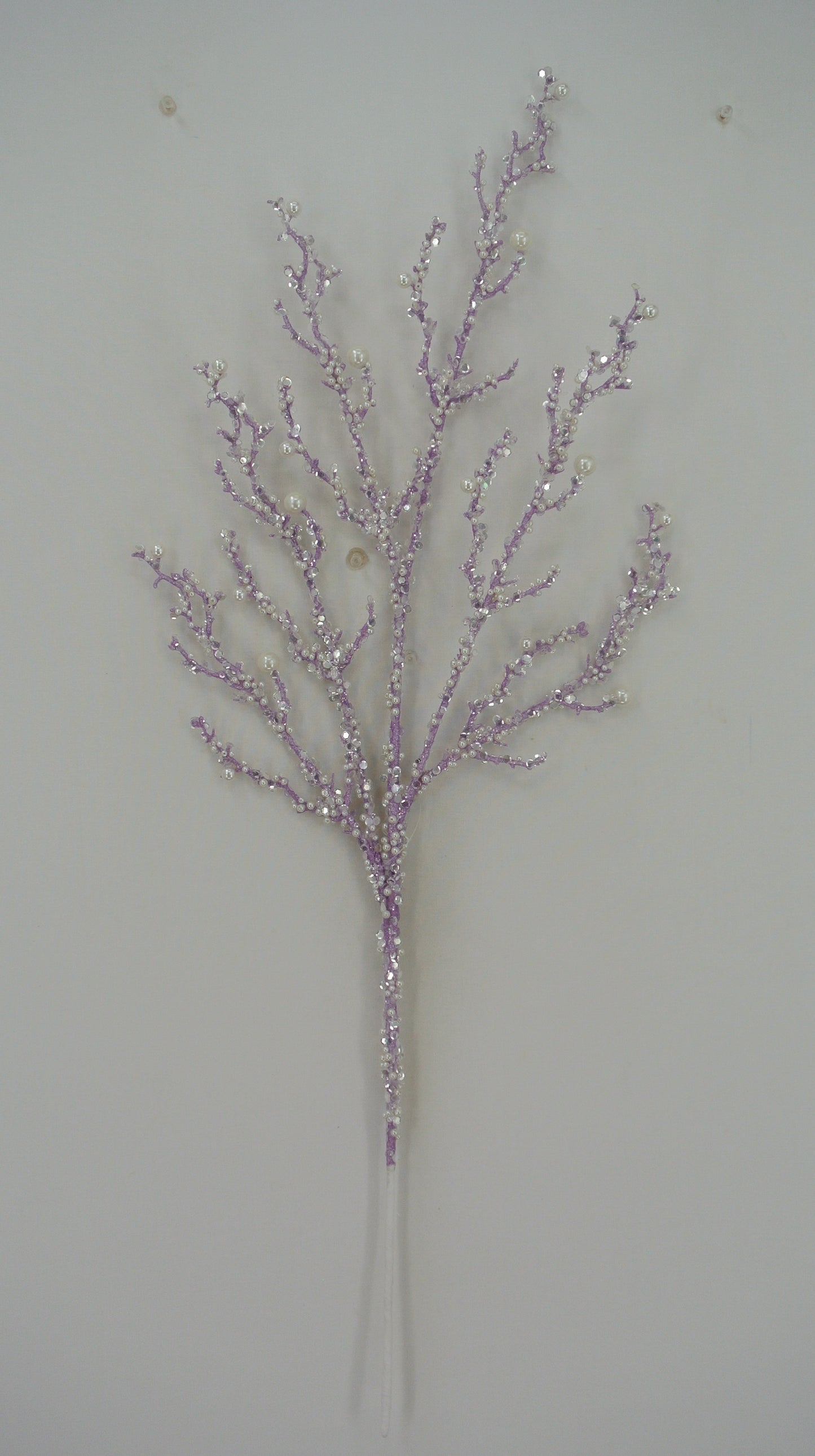LAVENDER ICED PEARL TWIG SPRAY