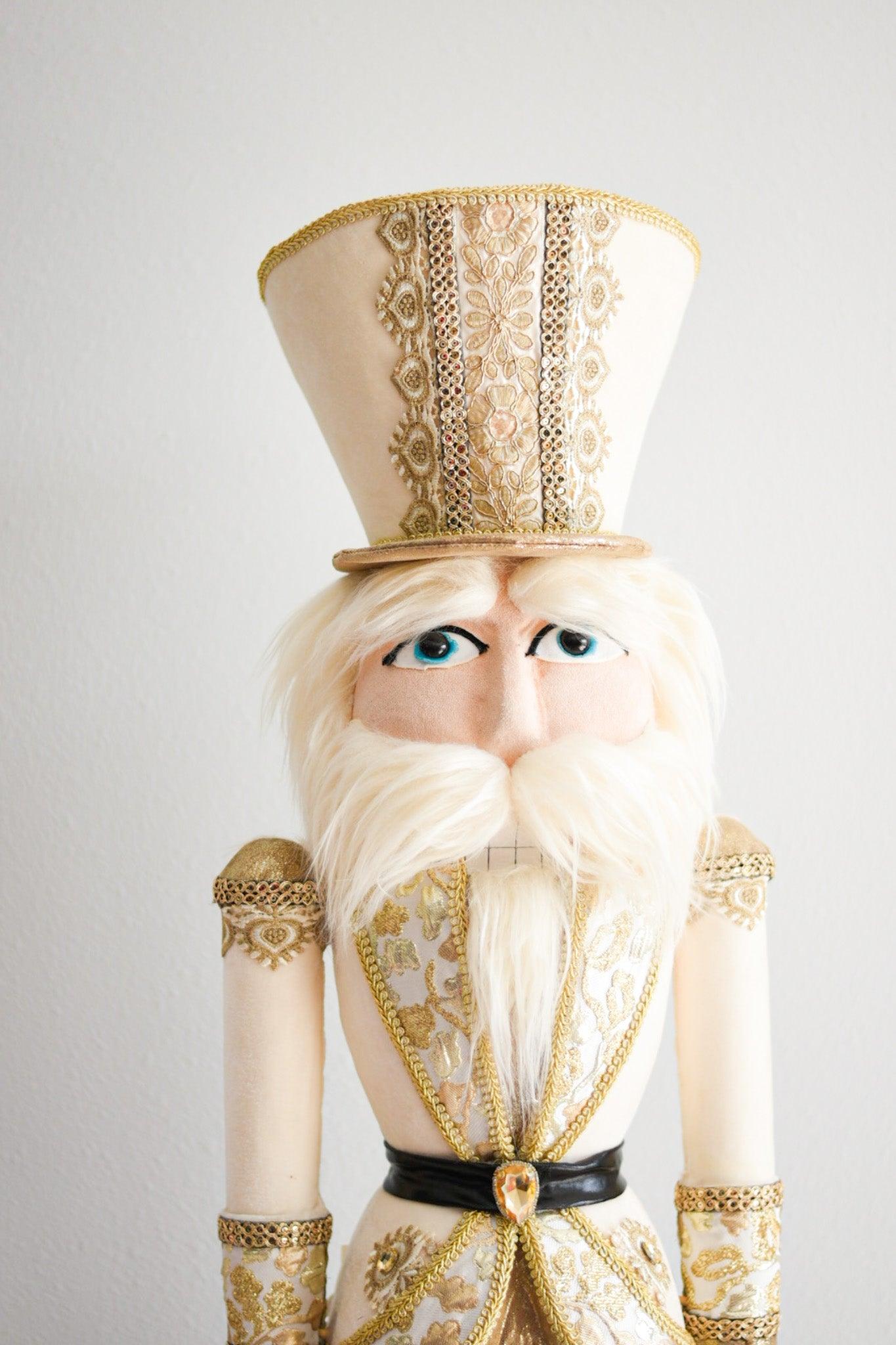 40in white nutcracker - Burlap and Bling Decor
