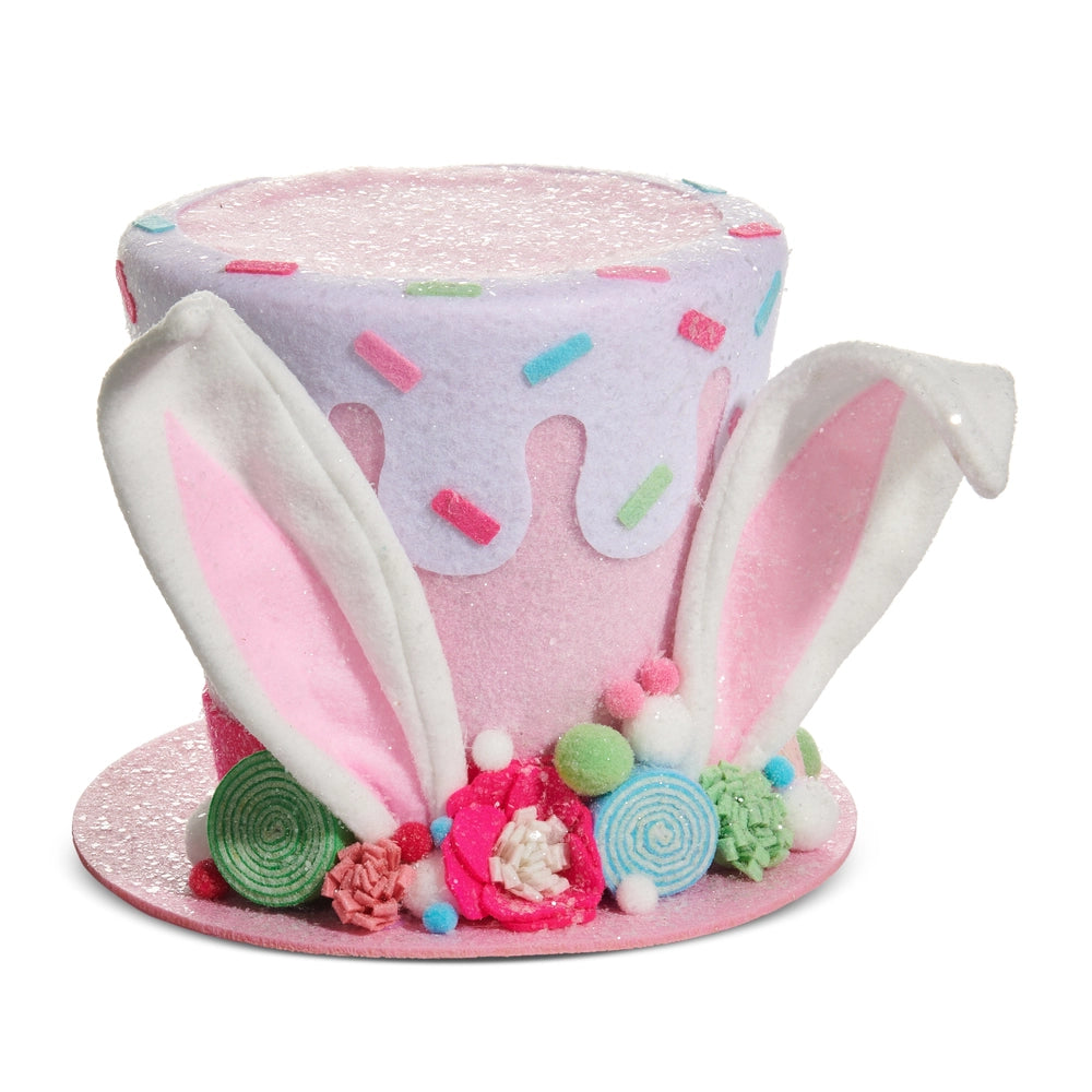 9" BUNNY RAVE TOP HAT - Burlap and Bling Decor