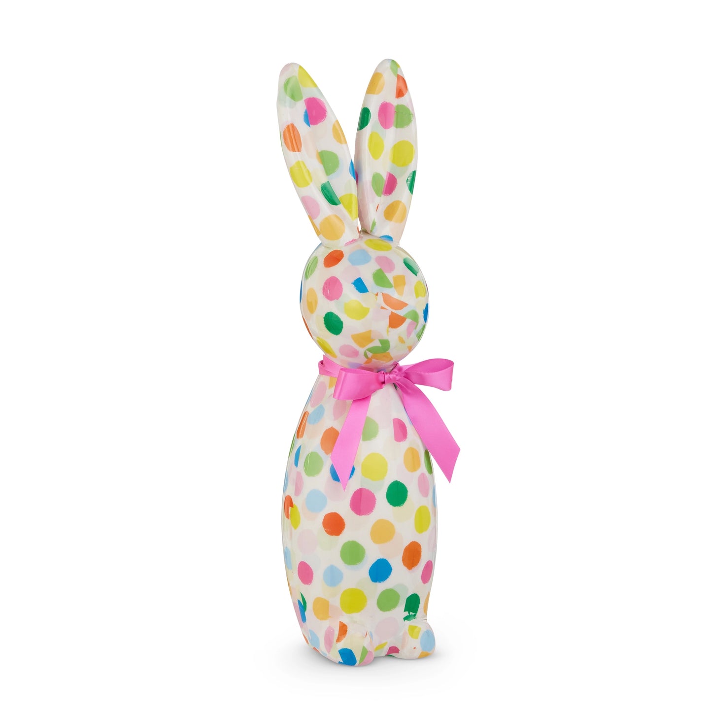 16" POLKA DOT CONFETTI BUNNY - Burlap and Bling Decor