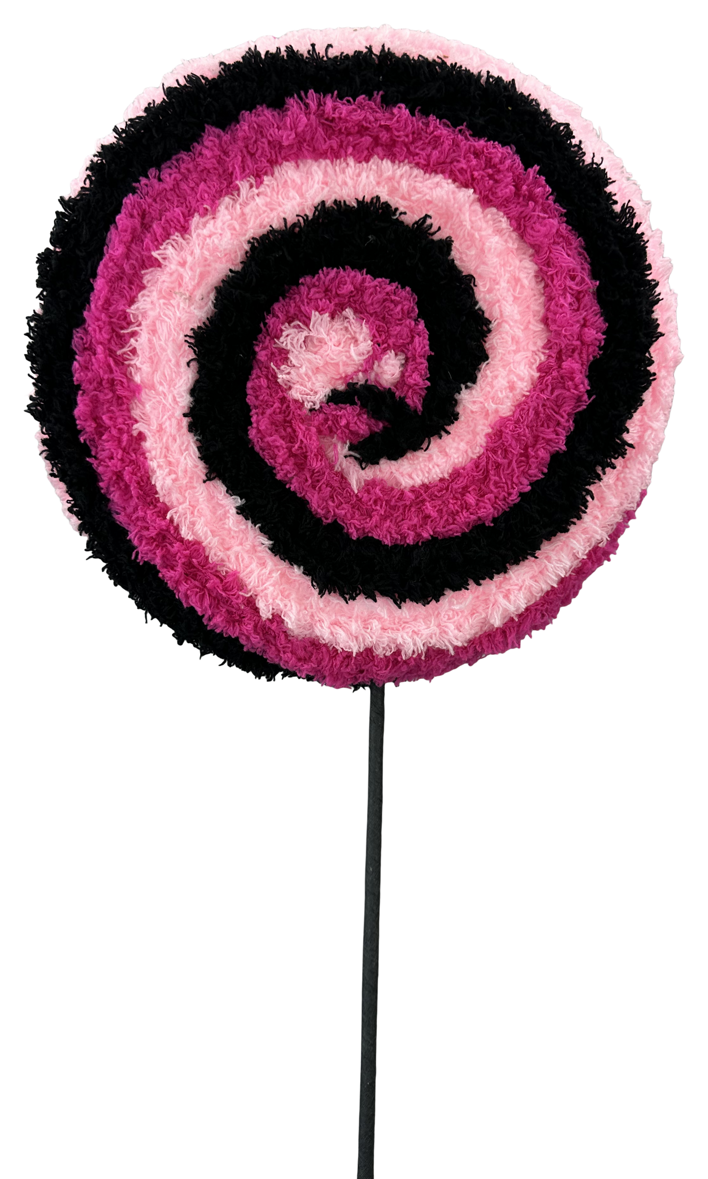 Yarn Pink/Black Lollipop Spray DIA10.5"