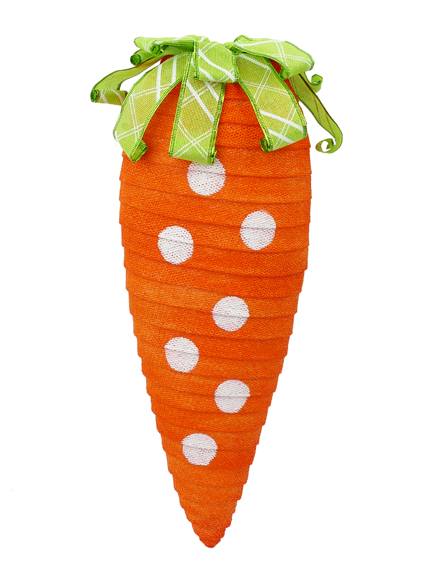 Orange Ribbon Carrot Lg D2xW7xH24 - Burlap and Bling Decor