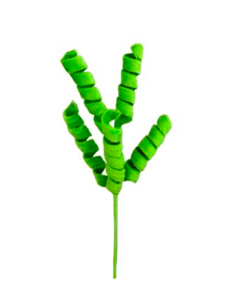 Curly Spray H16 green - Burlap and Bling Decor