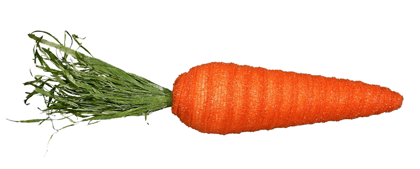 Orange Shimmer Carrot H17xDIA3.5 - Burlap and Bling Decor