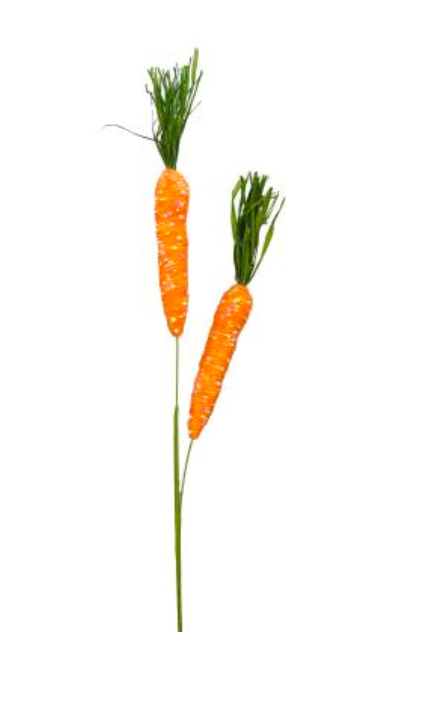 Yarn Carrot Spray Orange - Burlap and Bling Decor