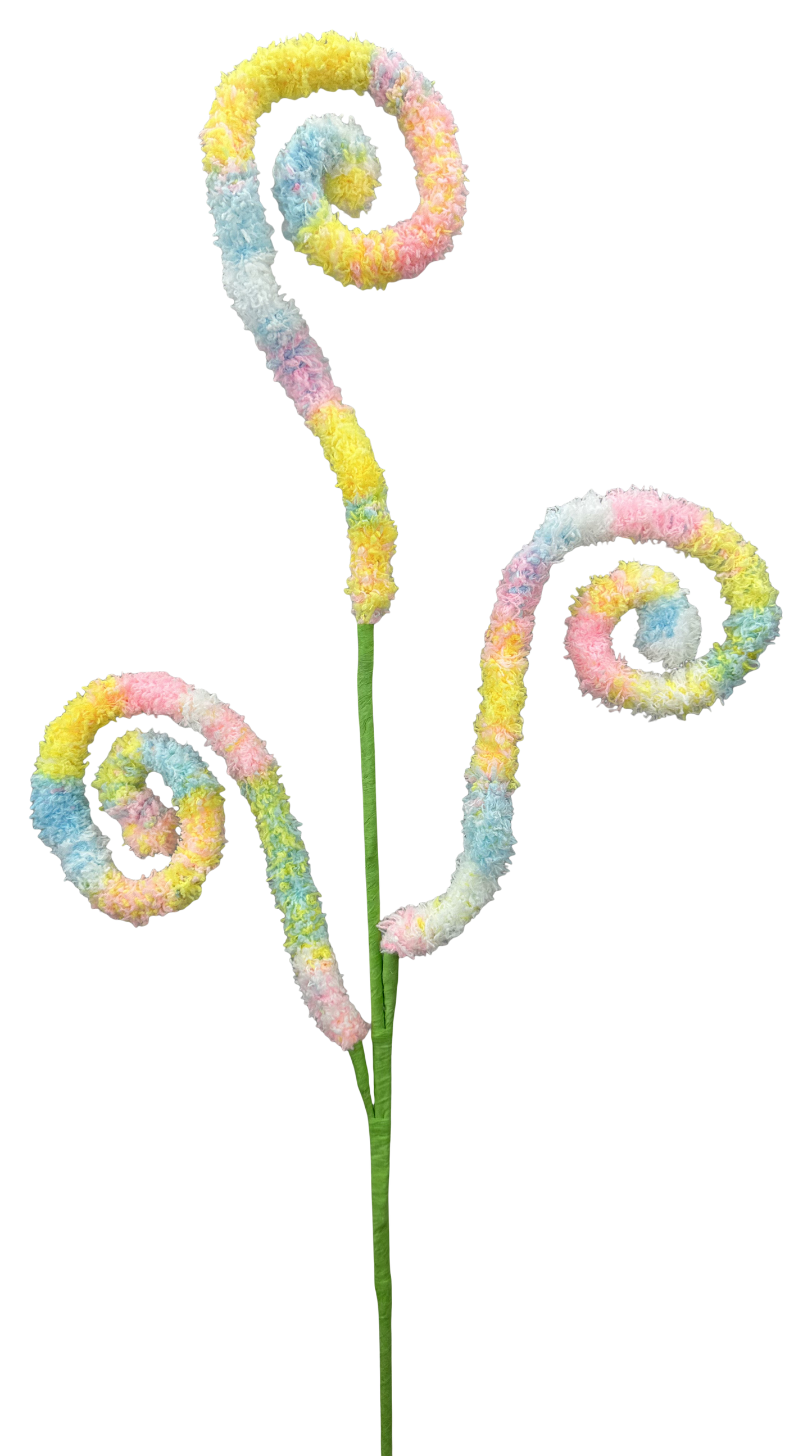 Fluffy Spiral Spray H28 - Burlap and Bling Decor