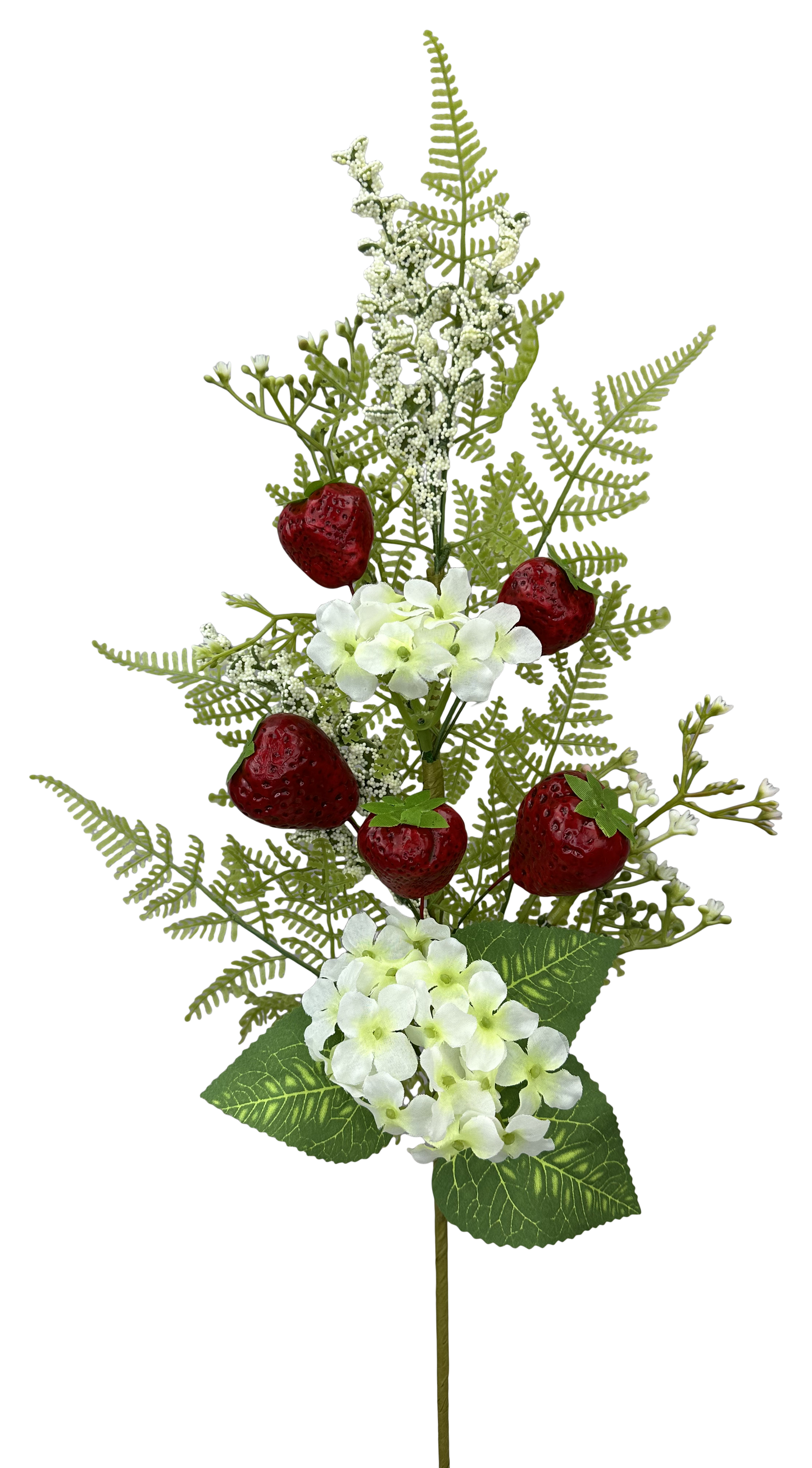 Strawberry Hydranga Spray H28 - Burlap and Bling Decor