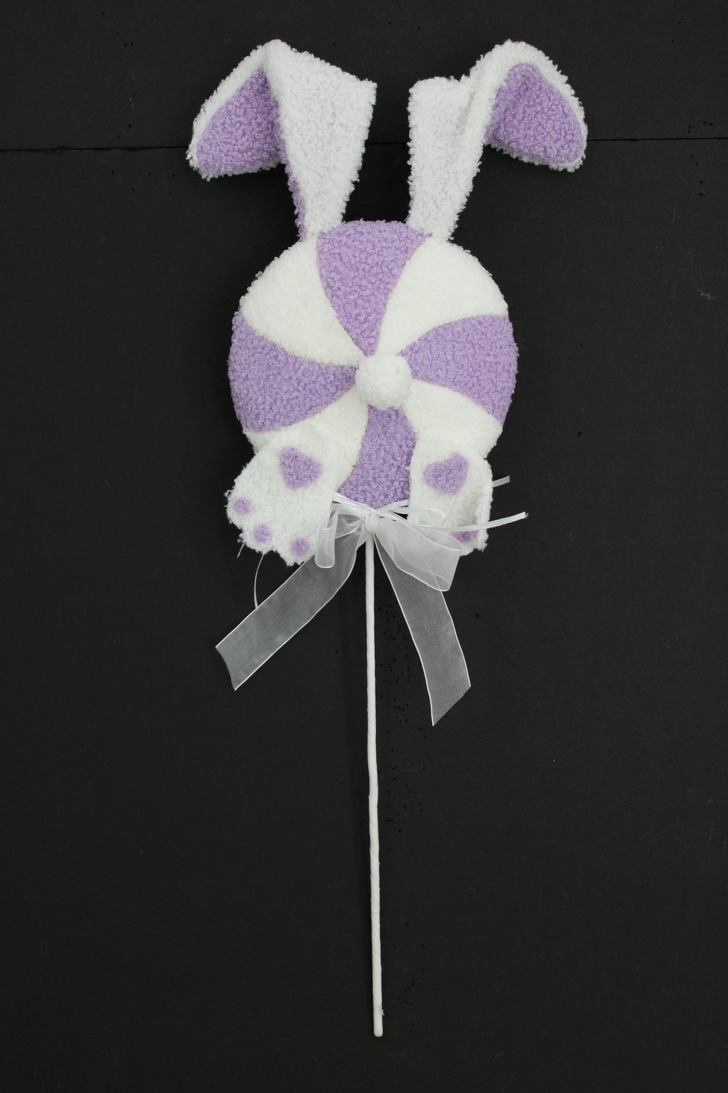 24 IN PURPLE BUNNY BUTT LOLLIPOP SPRAY - Burlap and Bling Decor