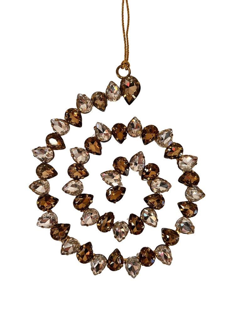 SPINNING JEWEL ORNAMENT 5.5'' - Burlap and Bling Decor