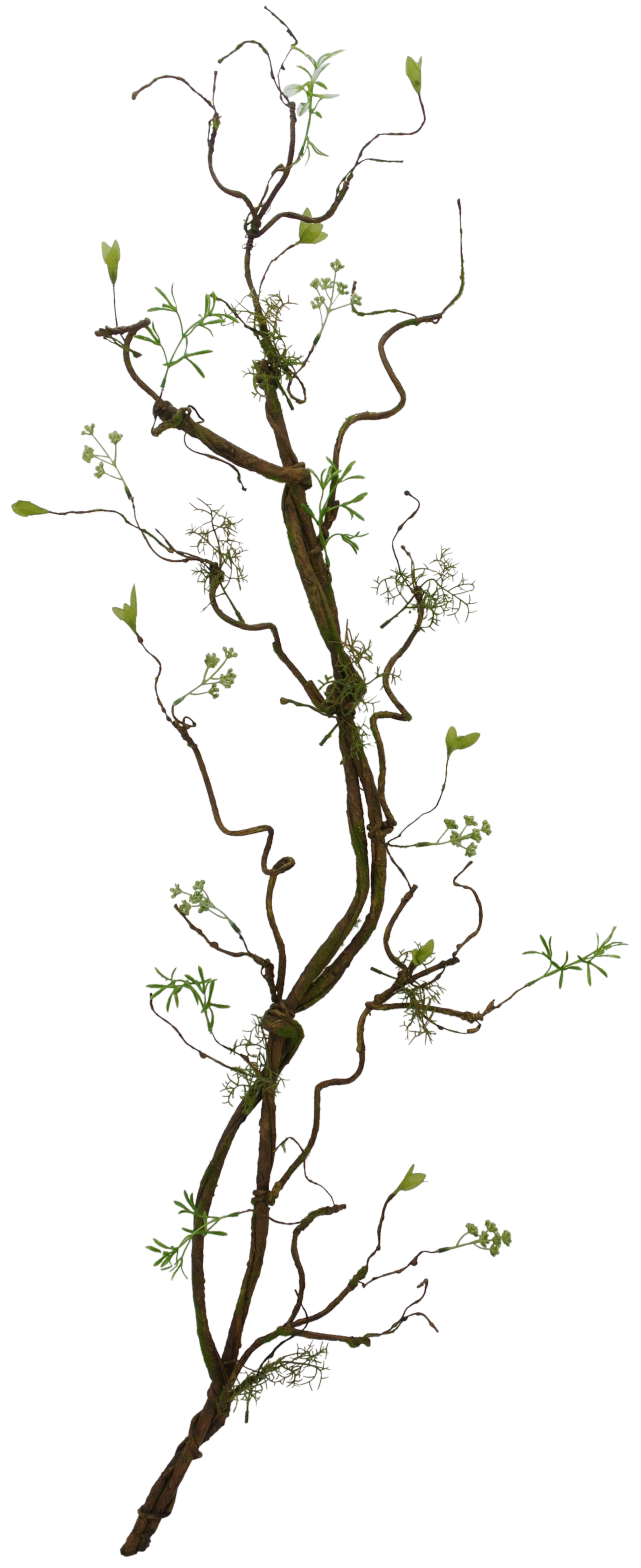 52 IN TWIG BRANCH W/ MOSS - Burlap and Bling Decor