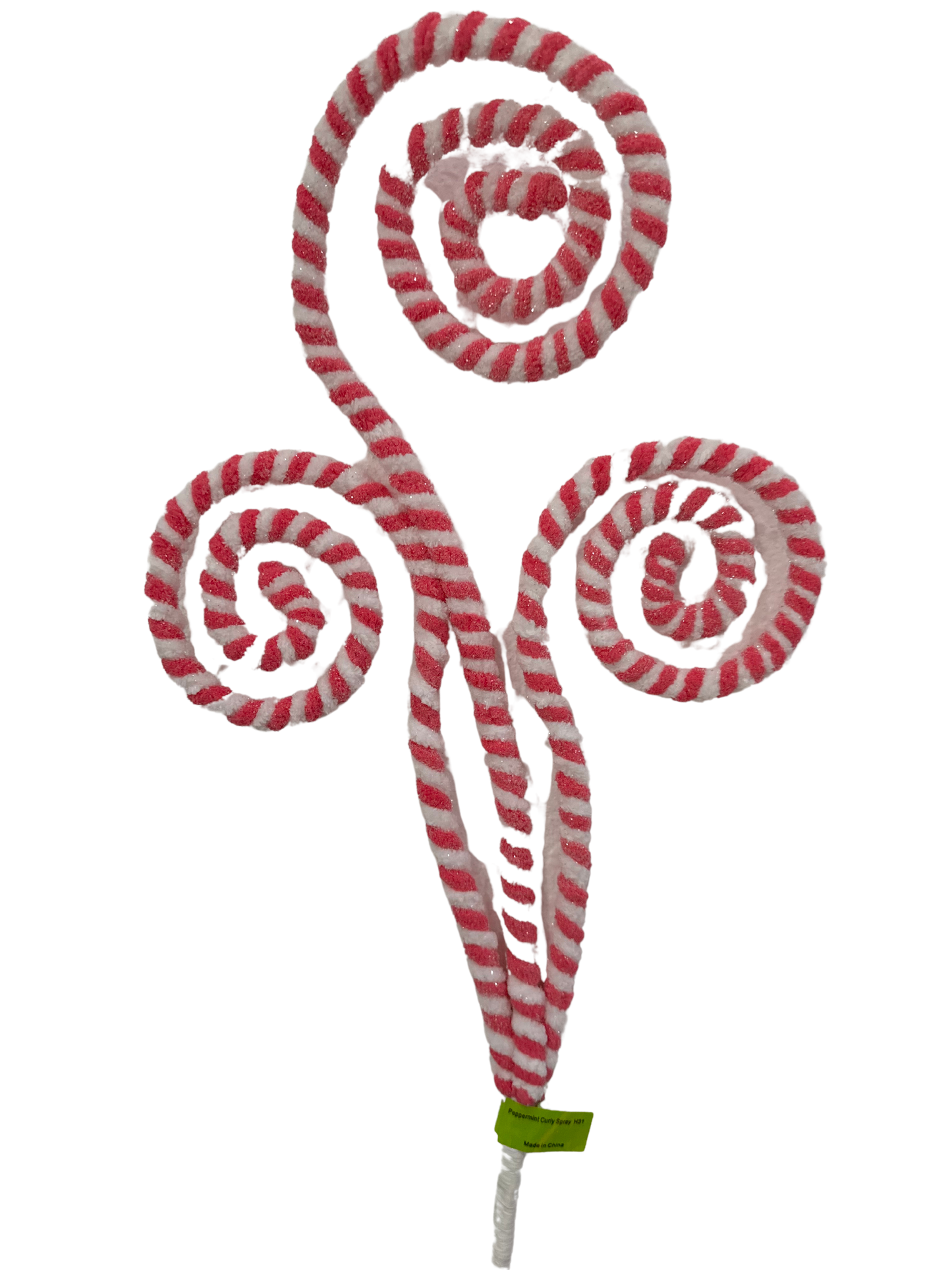 Peppermint Curly Spray H31 pink - Burlap and Bling Decor