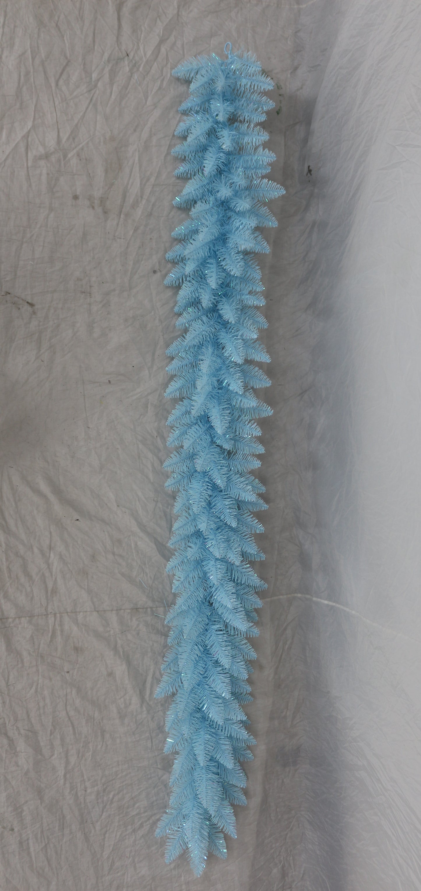 6 FT TINSEL LIGHT BLUE GARLAND
