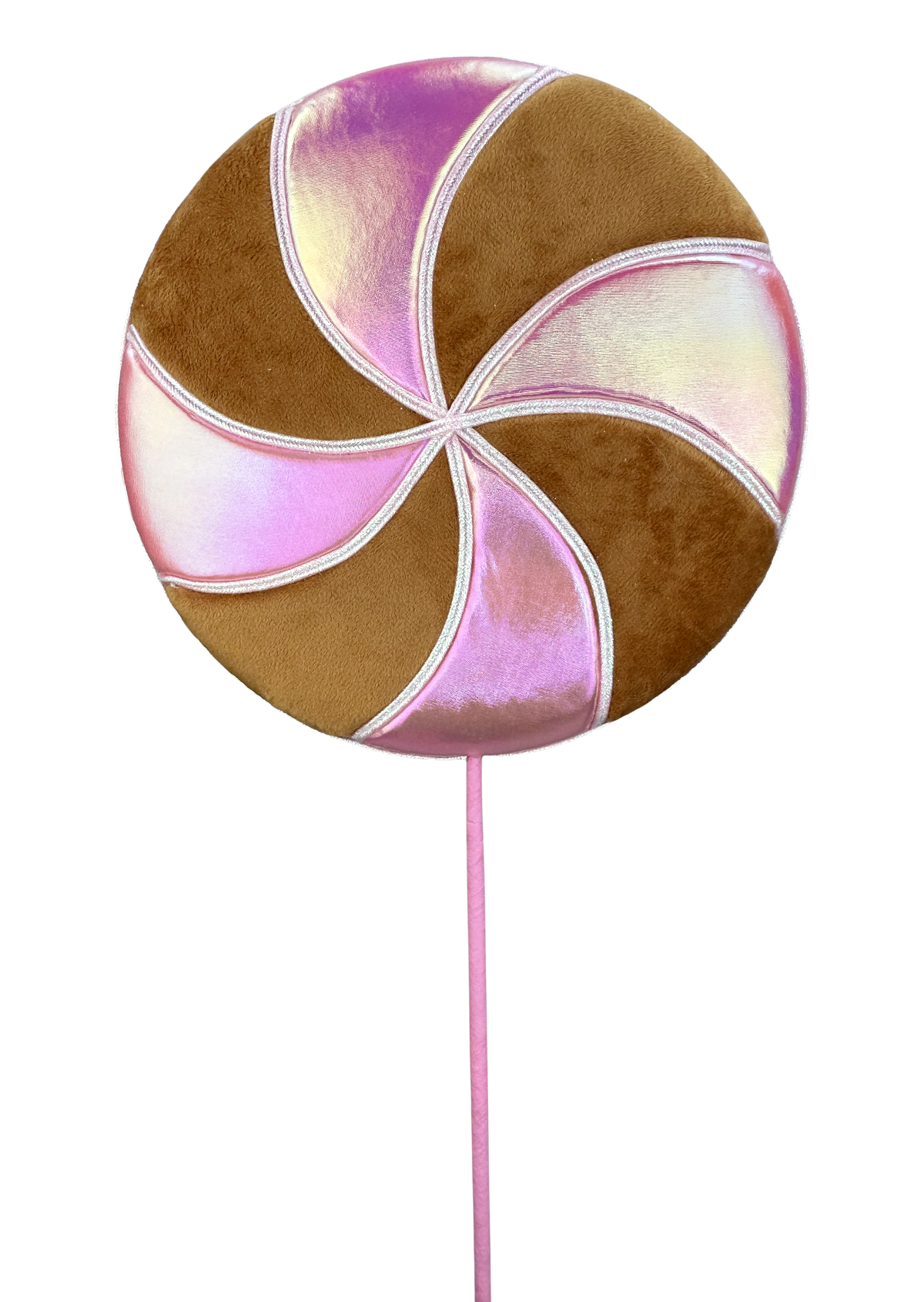 Brown/Pink Gingerbread Lollipop Spray DIA10"