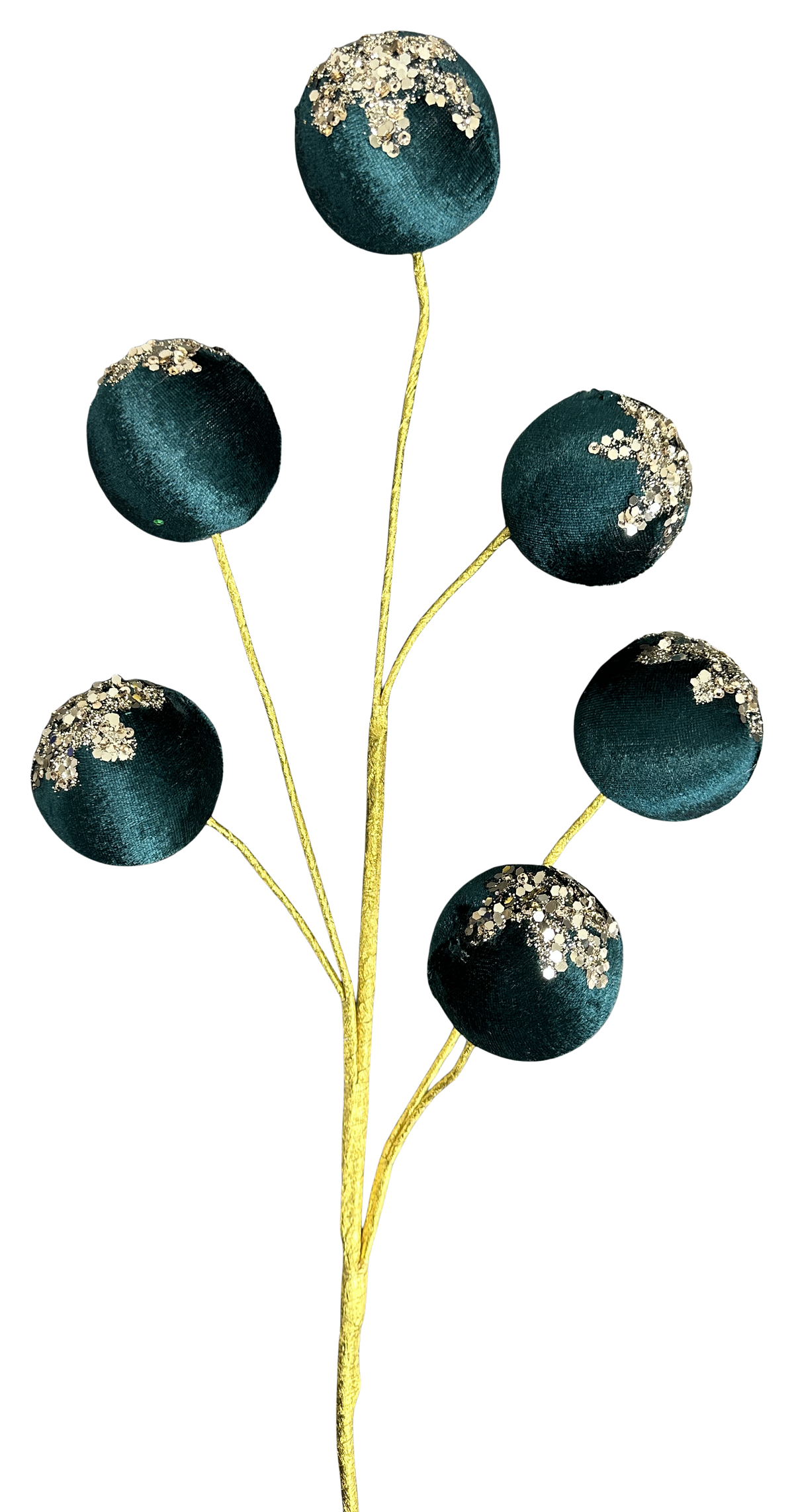 Dark Teal Ball Sequin Spray