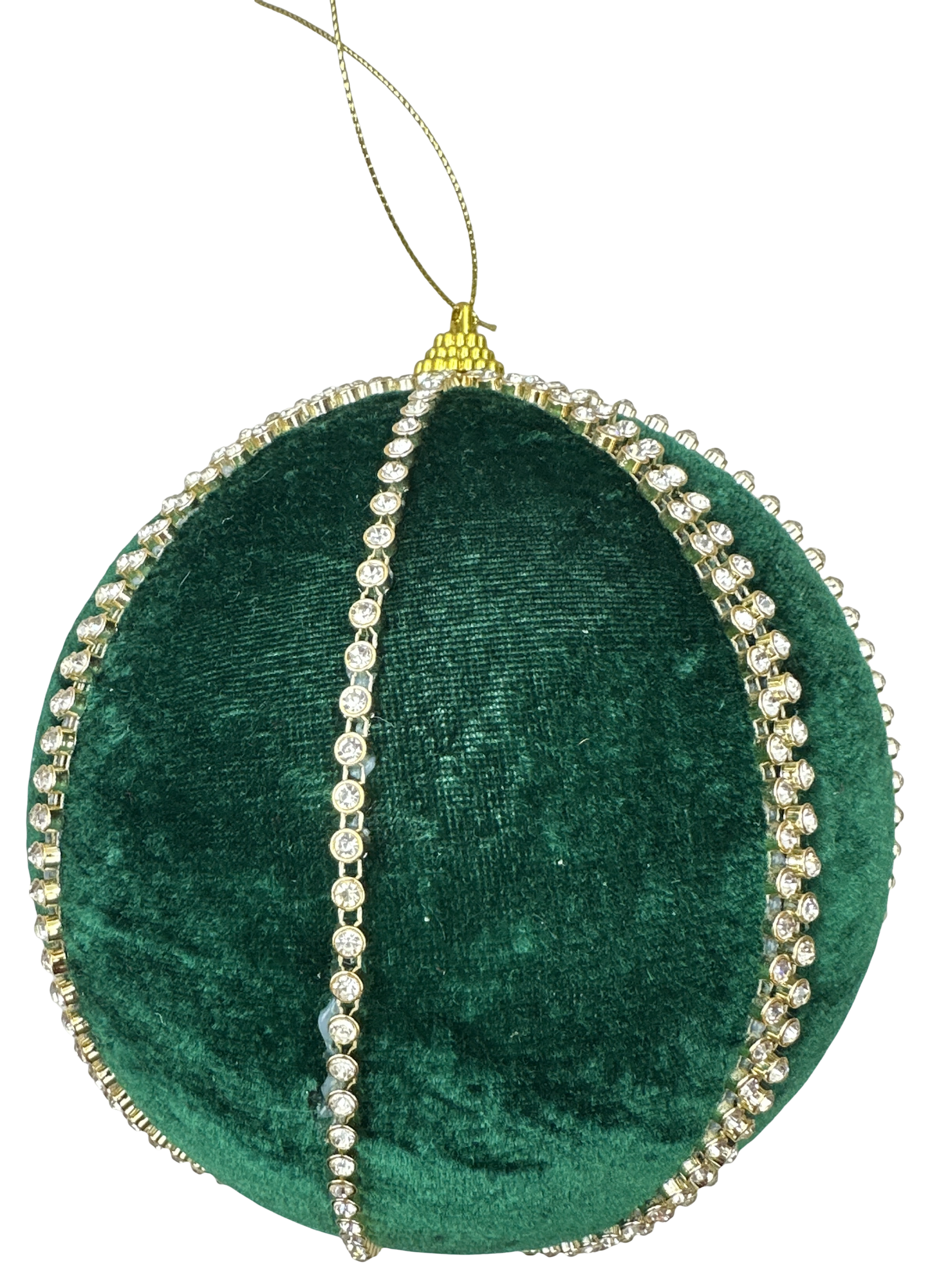 6" Green Rhinestone Ball