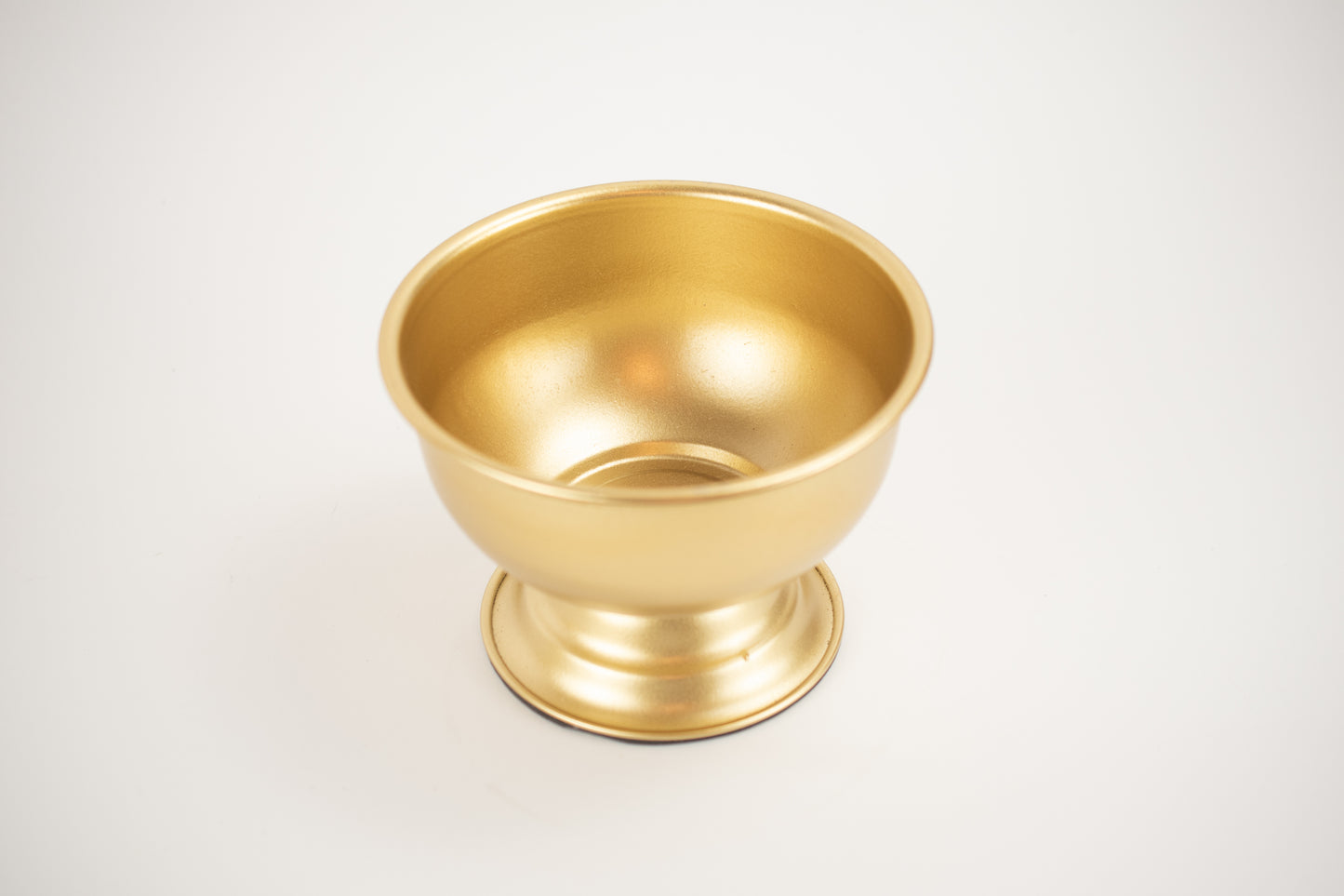 METAL URN ROUND ALL GOLD - Burlap and Bling Decor