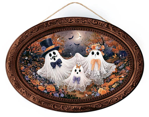 13"L X 9"H GHOST FAMILY PORTRAIT SIGN