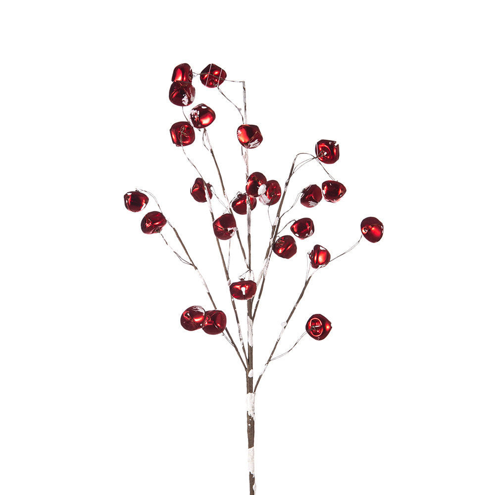 31" Red Jingle Bell Spray