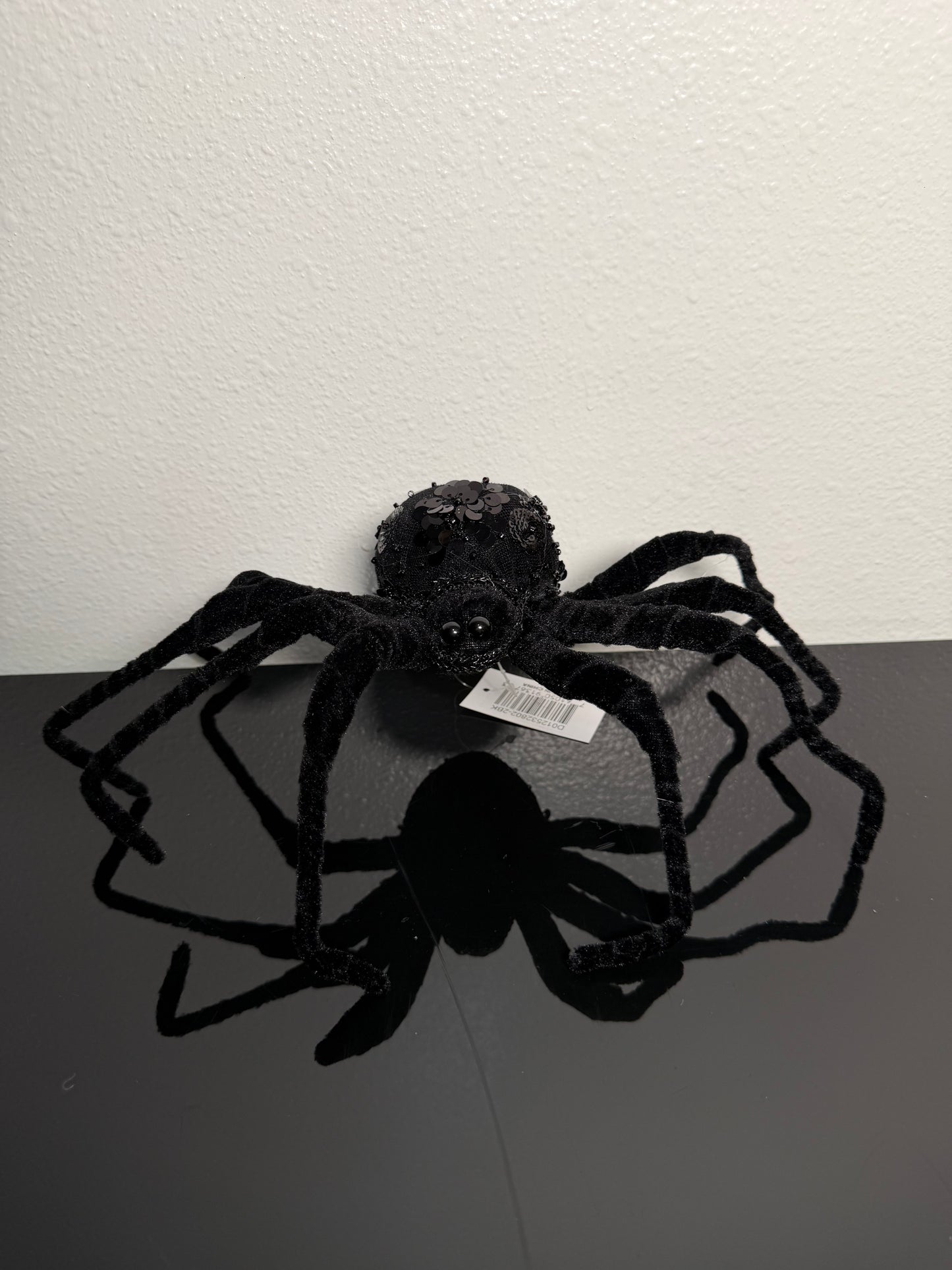 SEQUIN BLACK SPIDER 5"