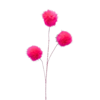 Fuzzy Truffle Trees Spray - Pink 36" - Burlap and Bling Decor