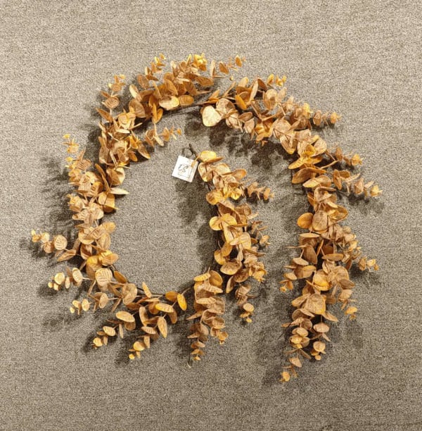 Eucalyptus Garland 72" Orange / Brown