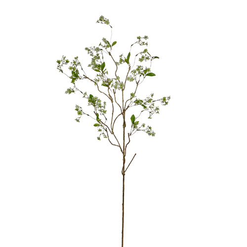 41" White Flowering Branch - Burlap and Bling Decor