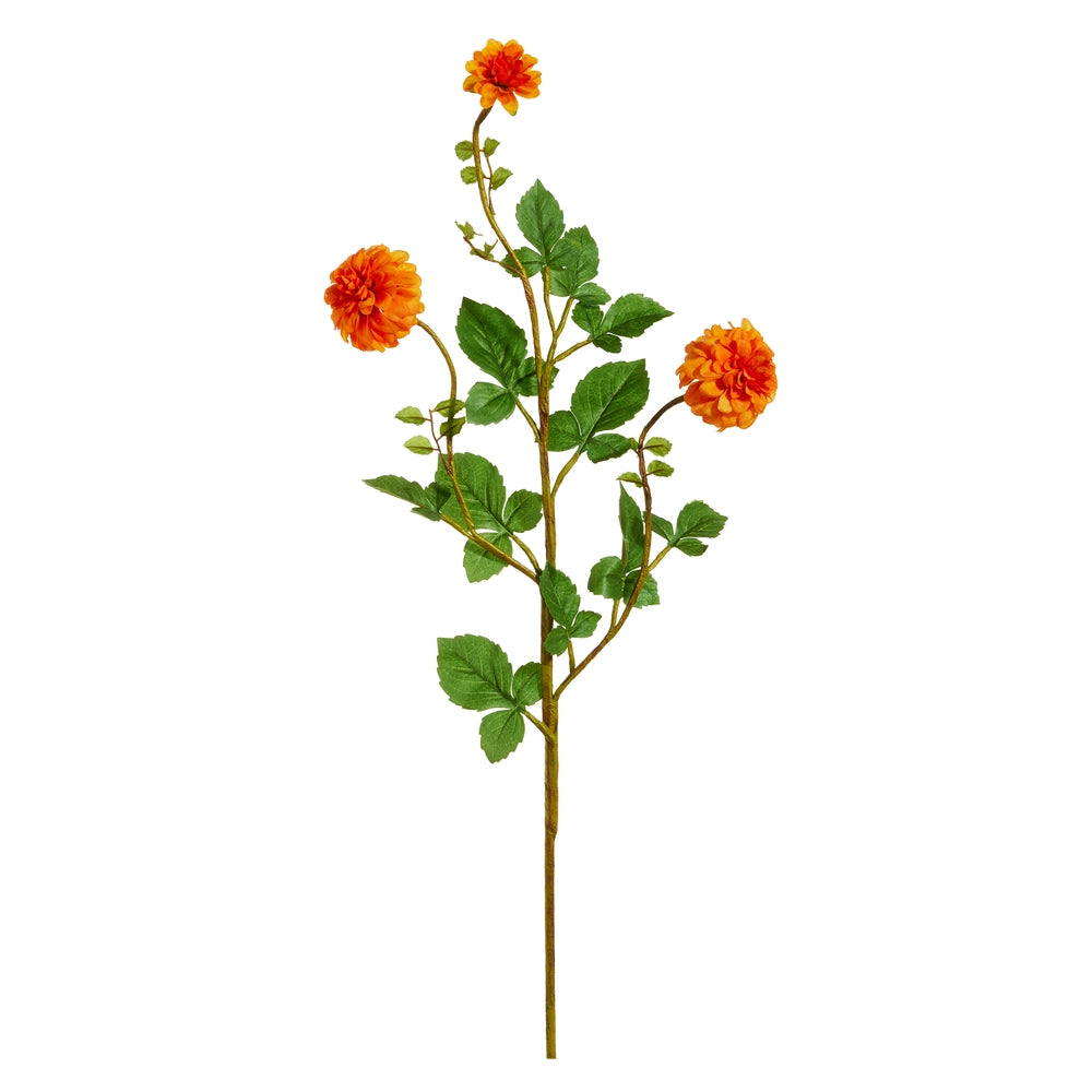 32" ORANGE FLORAL SPRAY - Burlap and Bling Decor