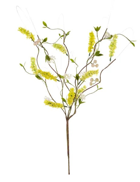 32"L LAVENDER SPRAY YELLOW - Burlap and Bling Decor