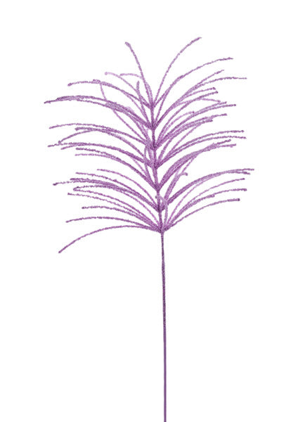 26"L GLITTER BEAD SPRAY LAVENDER - Burlap and Bling Decor