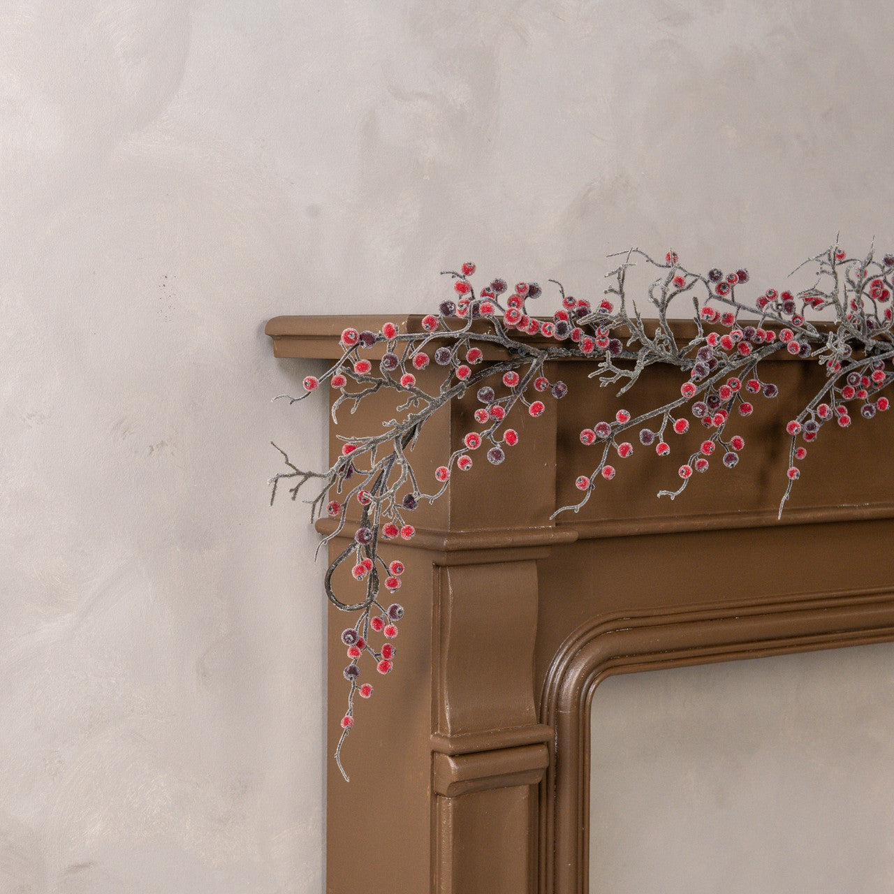 6' FROZEN RED BERRY GARLAND - Burlap and Bling Decor