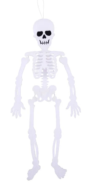 23.5"H 3D SKELETON WHITE/BLACK - Burlap and Bling Decor