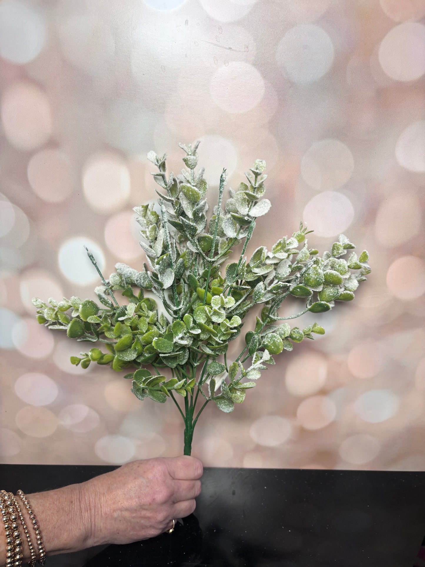 FROSTED EUCALYPTUS GREEN - Burlap and Bling Decor
