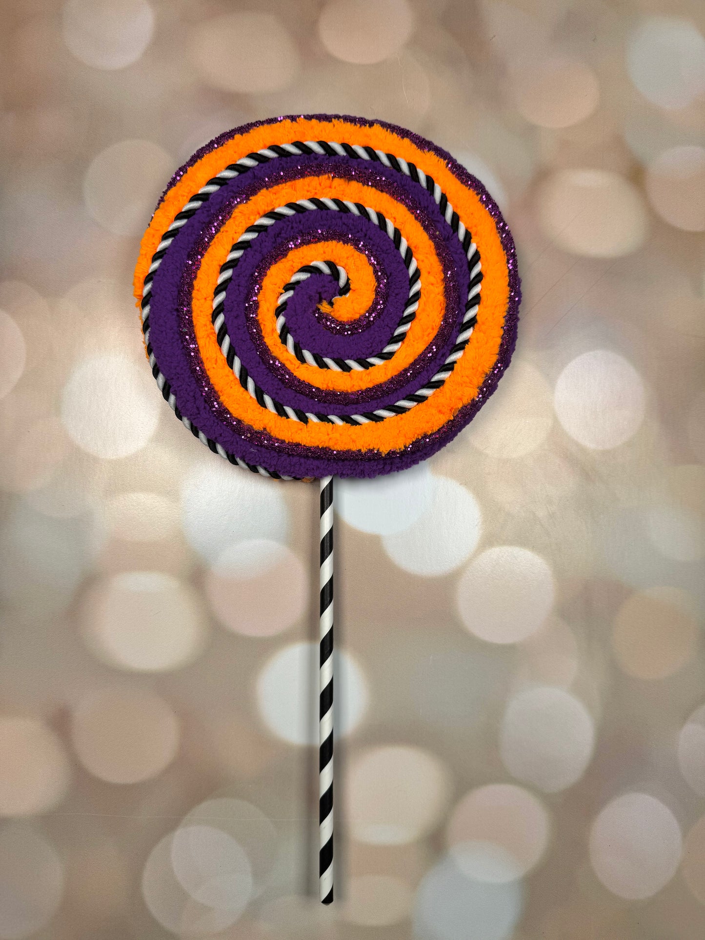 Halloween Lollipop - Burlap and Bling Decor