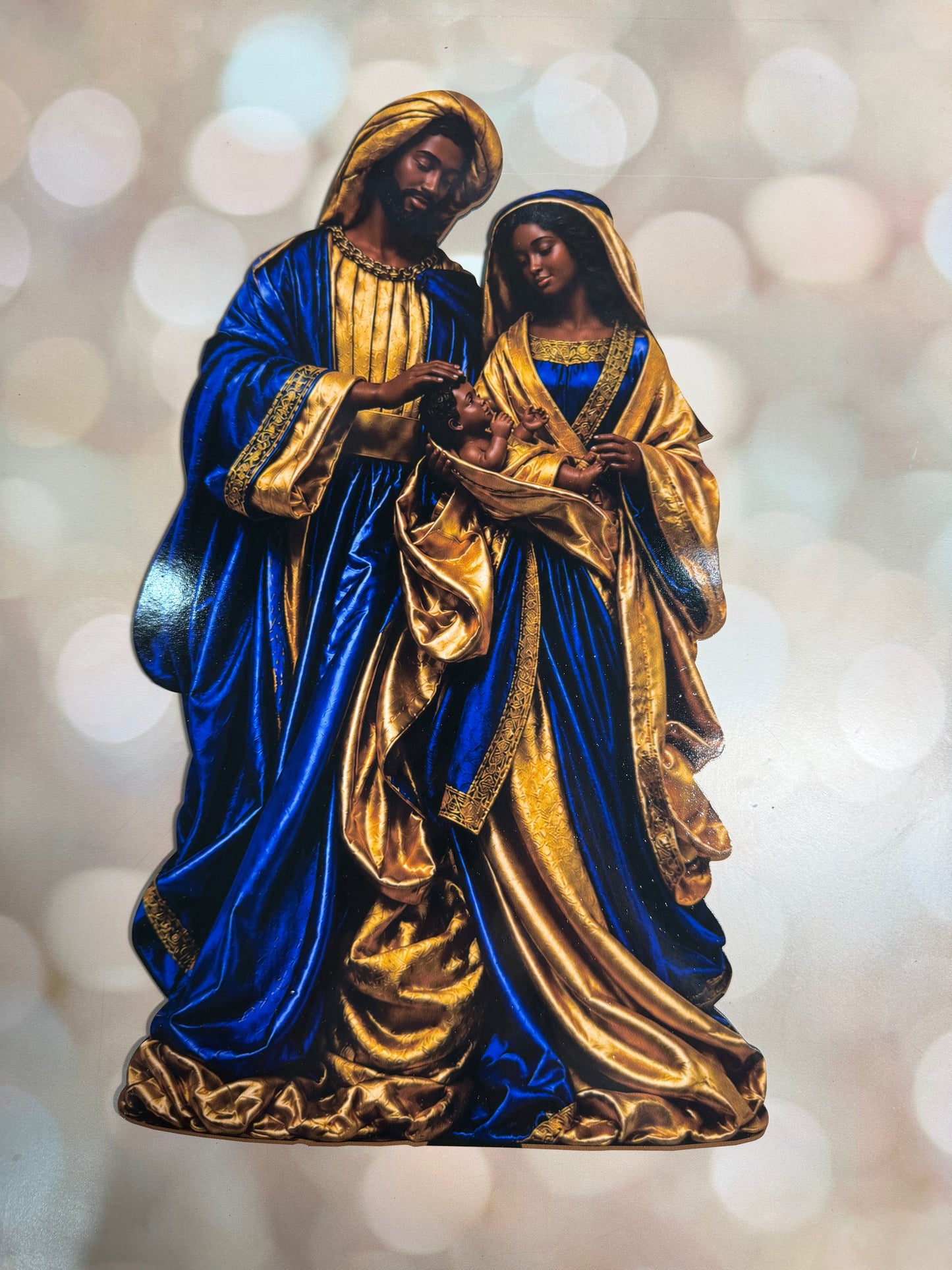 16 "HOLY FAMILY SIGN - BLUE-Dark Tone