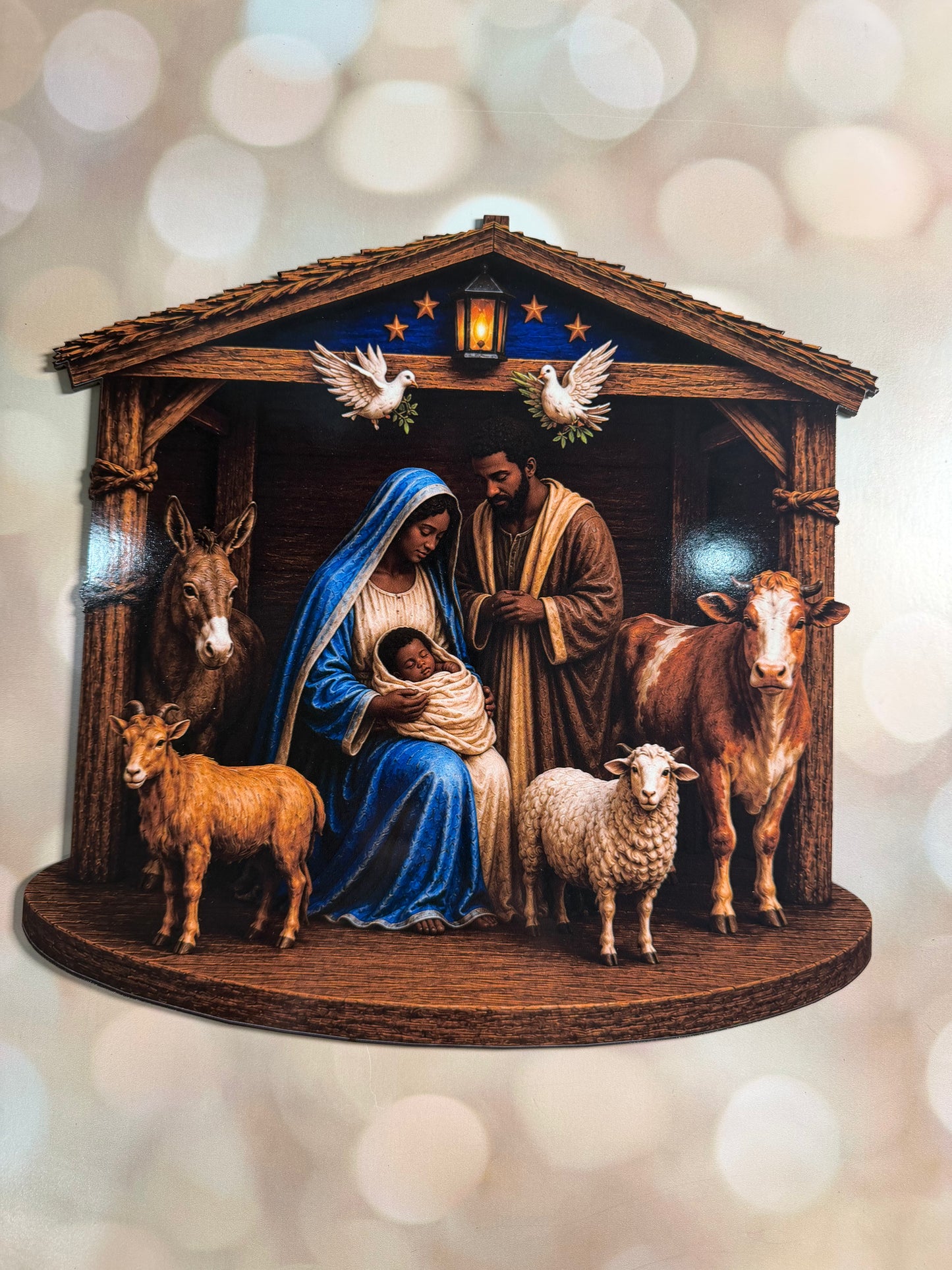 12" SACRED FAMILY SIGN - Dark Tone