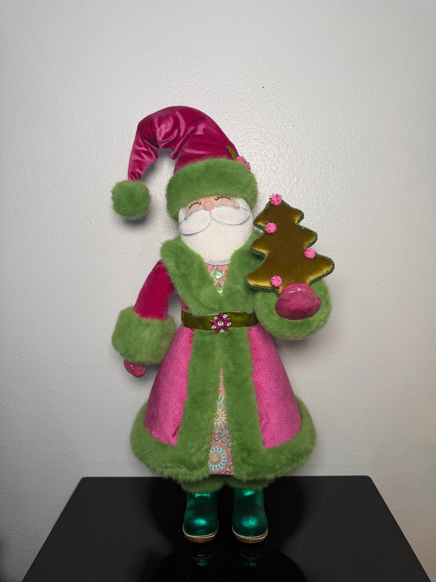 SANTA CLAUS PINK 32 26 62CM