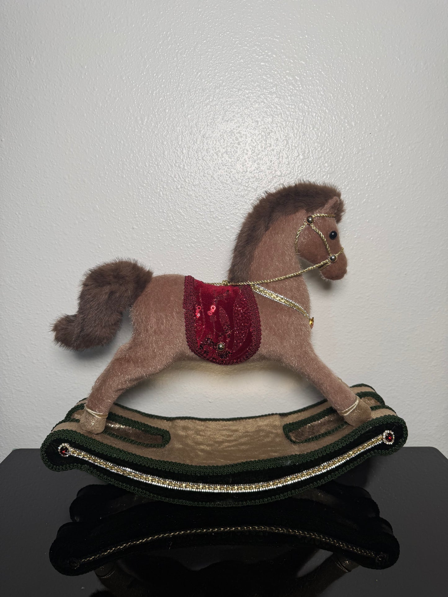 ROCKING HORSE RED 40 13 35CM