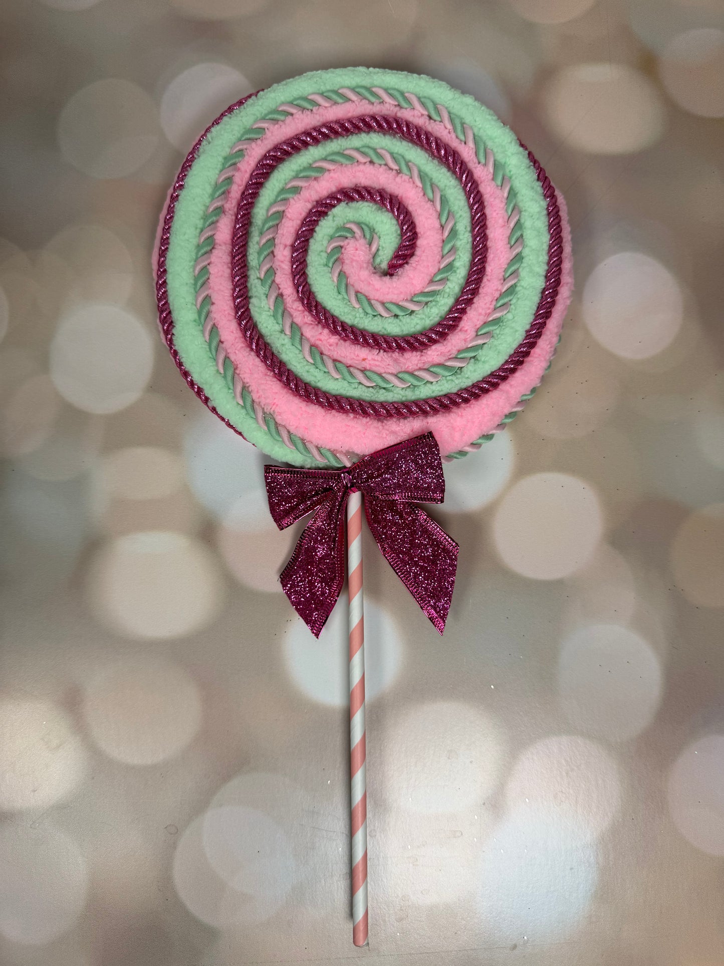 Mint and Pink Lollipop