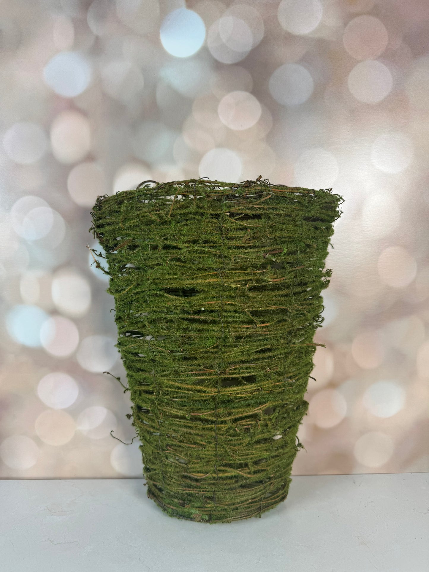 VINE WALL BASKET GREEN small, medium or large - Burlap and Bling Decor